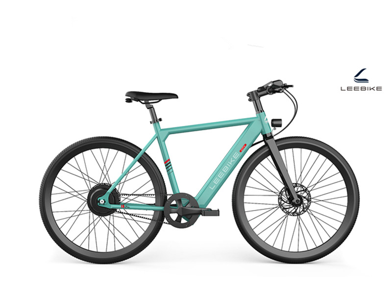 Vélo électrique Lee7000 700C pour trajets domicile-travail, vélo de route électrique à une vitesse avec transmission par courroie
   