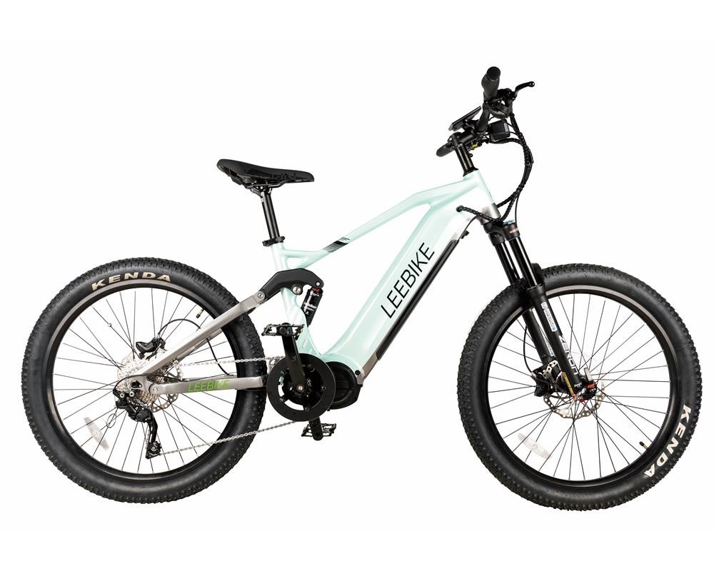 VTT électrique Lee504 à double suspension et moteur central
   